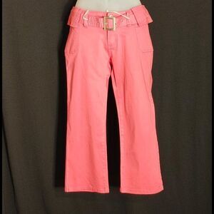 LADIES JR. CLASH FUSCHIA CAPRI STYLE FASHION JEAN